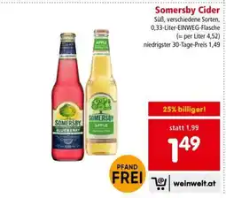 Interspar Somersby Cider Angebot