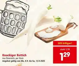 Interspar Knackiger Rettich Angebot