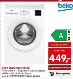 Interspar Beko Waschmaschine Angebot