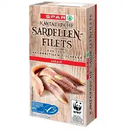 Spar MSC Kantabrische Sardellenfilets versch. Sorten SPAR Angebot