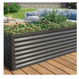 Hofer Hochbeet aus Stahl Anthrazit HOFER Angebot
