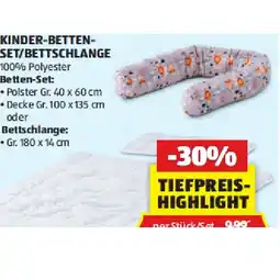 Hofer Kinder-Betten-Set/Bettschlange HOFER Angebot