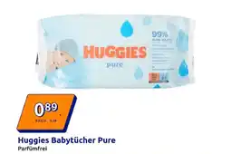 Action Huggies Babytücher Pure Angebot