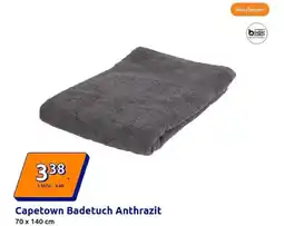 Action Capetown Badetuch Anthrazit Angebot