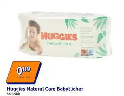 Action Huggies Natural Care Babytücher Angebot