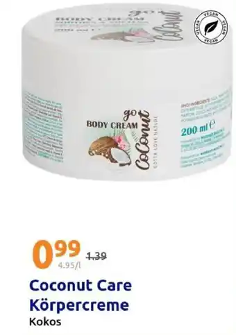 Action Coconut Care Körpercreme Angebot