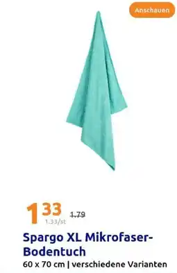 Action Spargo XL Mikrofaser- Bodentuch Angebot