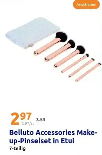Action Belluto Accessories Make- up-Pinselset in Etui Angebot