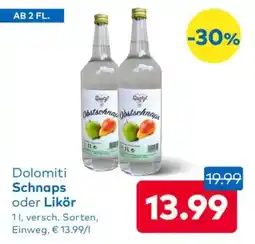 T&G Dolomiti Schnaps Angebot