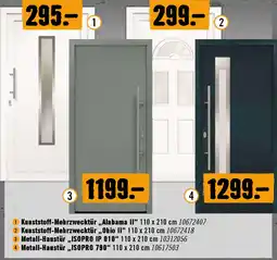 Hornbach Metall- Haustür ISOPRO IP 010 110 x 210 cm Angebot