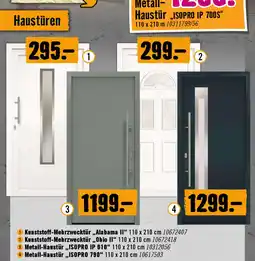 Hornbach Metal Haustür ISOPRO IP 110 x 210 cm Angebot