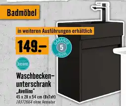 Hornbach Waschbecken- unterschrank Avellino 45 x 28 x 54 cm (BxTxH) 1 Angebot