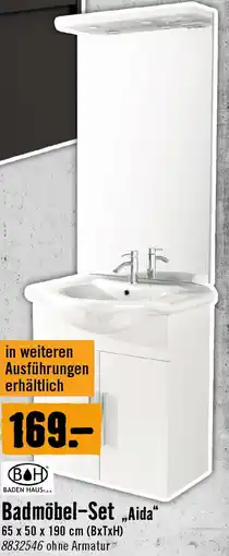 Hornbach Badmöbel-Set Aida 65 x 50 x 190 cm (BxTxH) Angebot