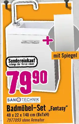 Hornbach Sondereinkauf Badmöbel-Set Fantasy 40 x 22 x 140 cm (BxTxH) Angebot