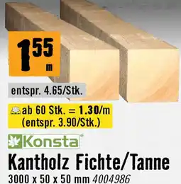 Hornbach Kantholz Fichte/Tanne Angebot