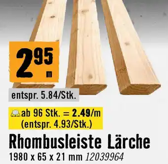 Hornbach Rhombusleiste Lärche Angebot