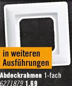 Hornbach Abdeckrahmen 1-fach Angebot