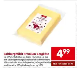 Interspar SalzburgMilch Premium Bergkäse Angebot