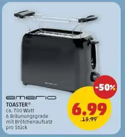PENNY emerio TOASTER Angebot