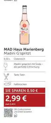 Interspar MAD HAUS MARIENBERG Madini G'spritzt Angebot