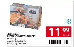 Transgourmet Gierlinger puten schnitzel paniert Angebot