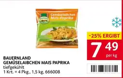 Transgourmet Bauernland gemüselaibchen mais paprika Angebot