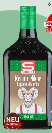 Spar S Budget Kräuterlikör Angebot