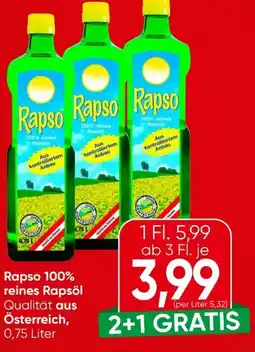 Spar Rapso Reines Rapsöl Angebot
