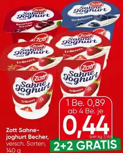 Spar Zott Sahnejoghurt Angebot