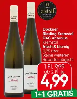 Spar Josef Dockner Riesling Kremstal Angebot