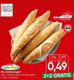Eurospar Spar Natur pur Bio-Salzstangerl Angebot