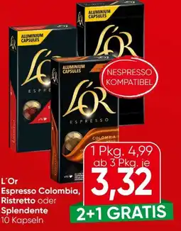 Eurospar L'OR Espresso Kaffeekapseln Angebot