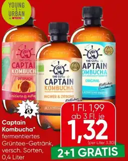 Eurospar The Gutsy Captain Kombucha Fermentiertes Grüntee Getränk Angebot