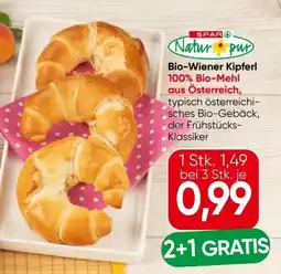 Eurospar Spar Natur pur Bio-Wiener Kipferl Angebot