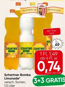 Spar Schartner Bombe Limonade Angebot