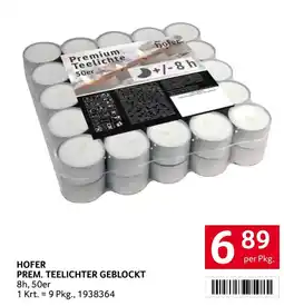Transgourmet Hofer prem. teelichter geblockt Angebot