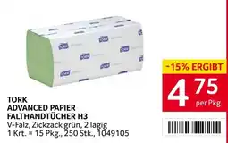 Transgourmet Tork advanced papier falthandtücher h3 Angebot