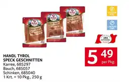 Transgourmet Handl tyrol speck geschnitten Angebot