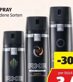 Hofer Axe Bodyspray Angebot