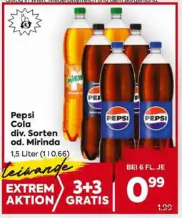 Billa Pepsi Cola div. Sorten od. Mirinda Angebot