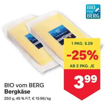 MPreis Bio vom berg bergkäse Angebot