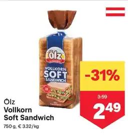 MPreis Vollkorn soft sandwich Angebot