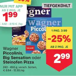 MPreis Wagner piccol big sensation oder steinofen pizza Angebot