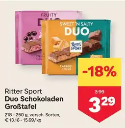 MPreis Ritter sport duo schokoladen großtafel Angebot