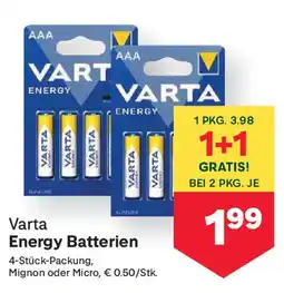 MPreis Varta energy batterien Angebot