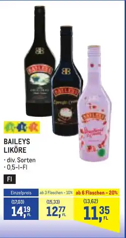 Metro Baileys liköre Angebot