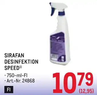 Metro Sirafan desinfektion speed Angebot