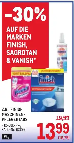 Metro Z.b.: finish maschinen- pflegertabs Angebot