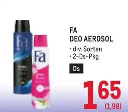 Metro Fa deo aerosol Angebot