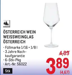 Metro Österreich wein weissweinglas österreich Angebot